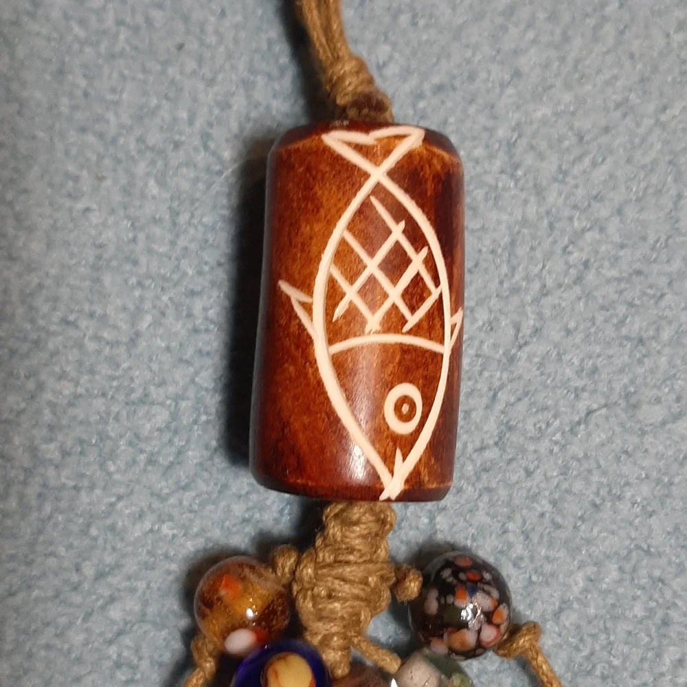 Wood Keychain w/ Charms